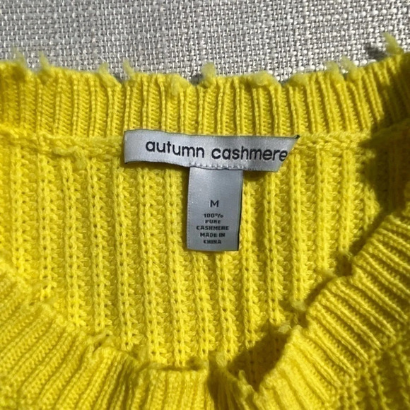 COPY - Women's Autumn Cashmere Distressed Sweater - Sz. M - Picture 3 of 3